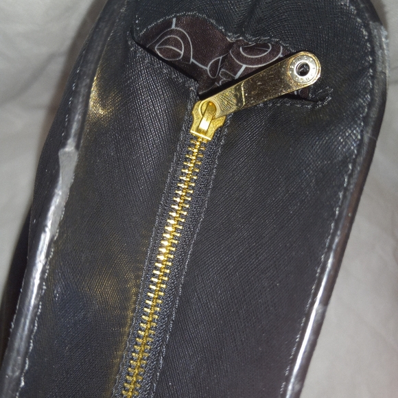 Henri Bendel Large Black Leather Satchel Shoulder Bag Purse Preowned. W/ dustbag - Picture 12 of 13